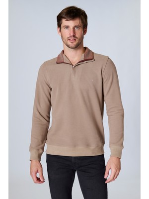 Esw 2955 Dik Yaka Yarım Fermuar Selanik Erkek Sweat