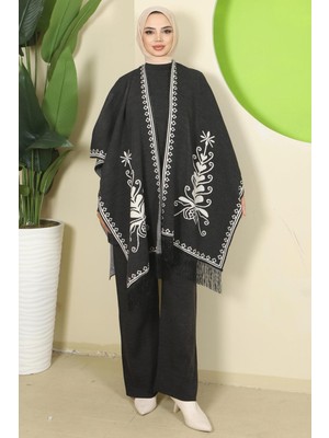 Pançolu Üçlü Triko Takım Antrasit HM2814