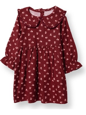 Hellobaby Kız Bebek Elbise Bisiklet Yaka Uzun Kol