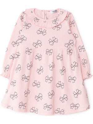 Hellobaby Kız Bebek Elbise Forest Flower Düğmeli Uzun Kol