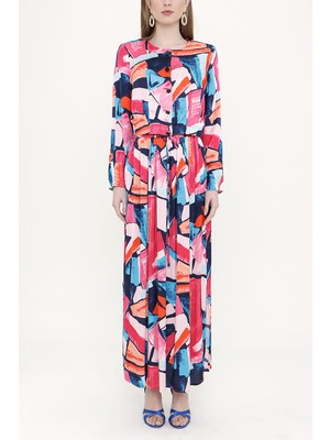 Fuşya Desenli Ikili Takım 12257