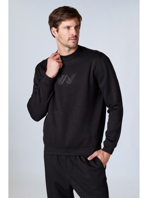 Esw 2931 Bisiklet Yaka Soft Touch (Yumuşak Doku) Scuba Kumaş Erkek Sweat