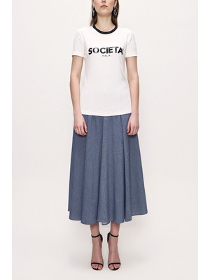 Beyaz Baskılı Tshirt 19831