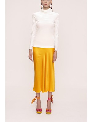 Beyaz Balıkçı Yaka Bluz 19842