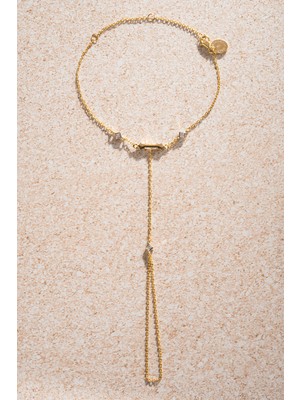 Altın Yıldız ve Kristal Taş Detaylı 925 Ayar Gümüş Şahmeran 50