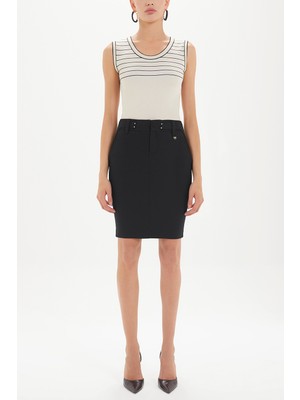 Siyah Dar Kesim Etek 80464