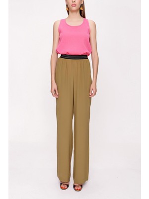 Zeytin Yeşili Lastikli Pantolon 41615