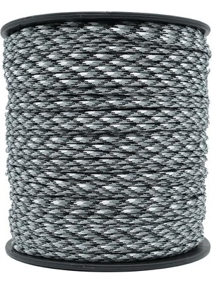 Mg Ropes Bileklik,Outdoor ve Hobi Paracord İp 4 mm No:1 10 Metre Siyah Beyaz Desenli