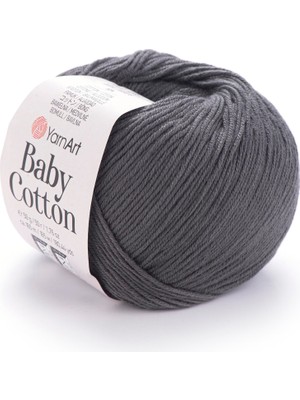 Yarnart Baby Cotton El Örgü Ipliği 50GR 454 Füme  - 1 Adet