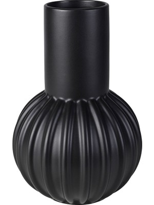 Seramik Vazo, Siyah, 27 cm