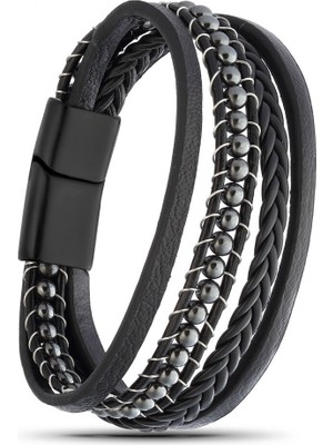 Fm Hematit Doğaltaş Ve Deri Çoklu Bileklik 31832B9D21