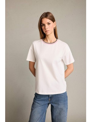 DeFacto Bisiklet Yaka Kısa Kollu Tişört G3843AX25AU