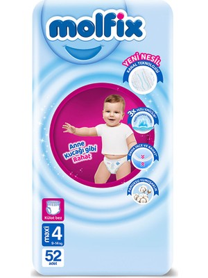Molfix Pants Fırsat 4 Beden 52 Adet