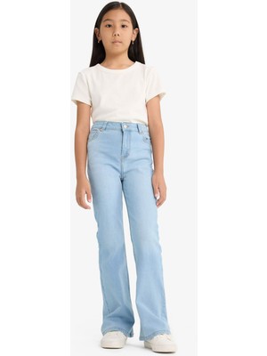 DeFacto Flare Fit İspanyol Paça Jean Pantolon Kız Çocuk E6182A825AU