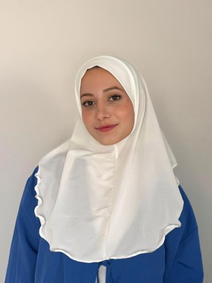 Tesettür Pratik Hazır Süslü Pileli Şal