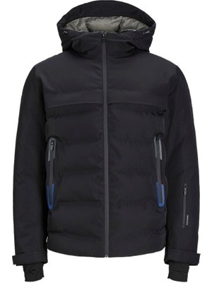 Jack & Jones Jcotarwın Puffer Siyah Erkek Mont 12225287-Black