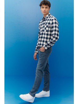 Daren Regular Straight Fit Normal Bel Esnek Jean Kot Pantolon