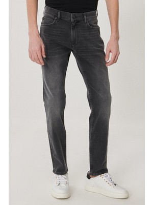 Lee Erkek Rider  Açık Gri Slim Normal Bel Dar Paça Esnek Jean Pantolon