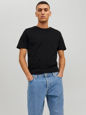 Jack & Jones JJEORGANIC BASIC TEE SS O Siyah Erkek Kısa Kol T-Shirt