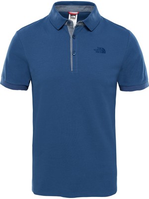 The North Face M Premıum Polo Pıquet-Eu Mavi Erkek T-Shirt NF00CEV4HDC1