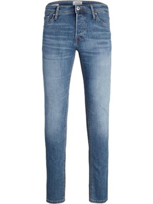 Jack & Jones Erkek Açık Mavi Kargo Kesim Denim Pantolon %70 Pamuk 31 Beden Günlük Stil