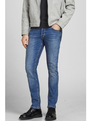 Jack & Jones 12184473_Jjiglenn Joriginal Mf 031 Düşük Bel Skinny Fit Düz Erkek Denim Pantolon
