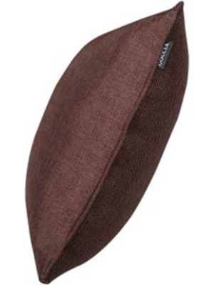 Goccia 3'lü Hasır Dokulu Fitilli Kırlent Kılıfı Kahverengi