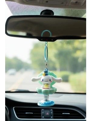Miniso Sanrio Lisanslı Okyanus Hazinesi Hareketli Araba Süsü - Anahtarlık - Cinnamoroll
