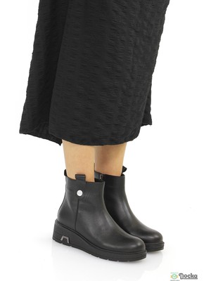 Mammimia Kadın Dolgu Taban Klasik Tarz Hakiki Deri Ortopedik Bot M26/KB1585