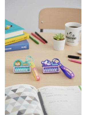 Snoopy Lisanslı Mini Piyano Figürlü Anahtarlık