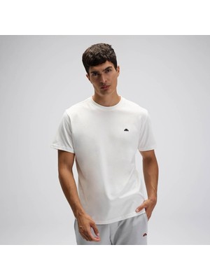 Ellesse EM559-OF Erkek Basic T-Shirt - Kırık Beyaz