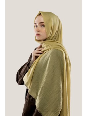 Pamuk Şal Düz Altın Kum - Günlük Kullanım