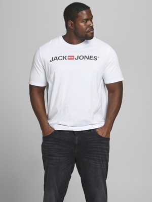 Jack & Jones JJECORP LOGO TEE SS CREW Beyaz Erkek Kısa Kol T-Shirt