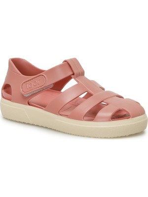 Igor Kız Çocuk Sandalet S10340 BAY Pembe PVC Malzeme ile Düz Topuklu Rahat Tasarım