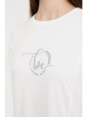 Lumberjack Wl Jasmıne 11Jck2021 4Fx Ekru Kadın Kısa Kol T-Shirt