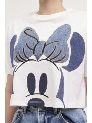 Lumberjack Wl Kelly 11GFL978 4fx Ekru Kadın Kısa Kol T-Shirt