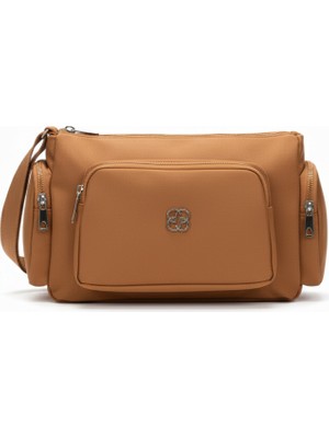 Wolını Çok Gözlü Kanvas Çanta Yan Cepli