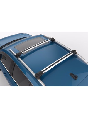 Turtle Can Carry Air-1 Kia Ceed Sportswagon (Ed) Estate 2007->2012 Portbagaj Ara Atkı Seti, Gri