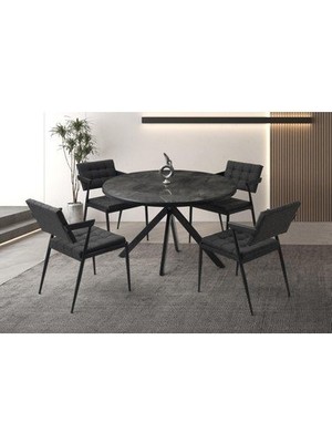 Mobilgen Irony 4 Adet Jumbo Sandalye Pegasus Hg Açılabilir Masa Takımı