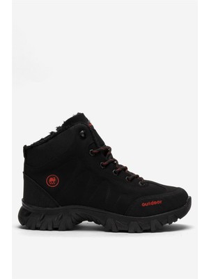 Soğuk Geçirmez Unisex Uzun Outdoor Trekking Bot Ayakkabı SİYAH