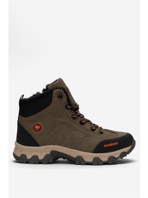 Soğuk Geçirmez Unisex Uzun Outdoor Trekking Bot Ayakkabı VİZON