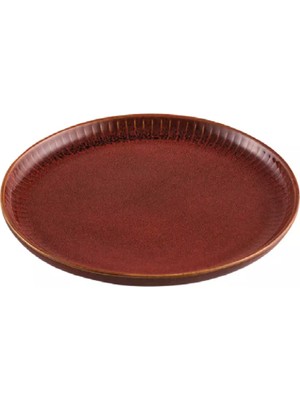 Horeca Efes  Düz Tabak Kırmızı 28 cm
