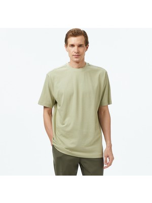 Nautica Erkek Yeşil Regular Fit Çizgili T-Shirt V55326T.3TA