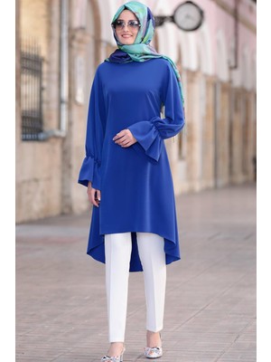 Eflin Tesettür Tunik Saks