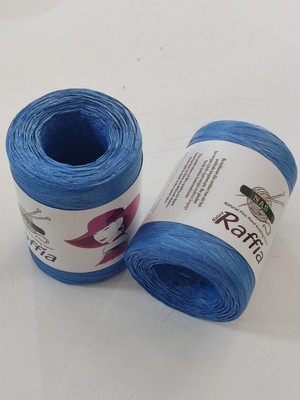 Nas Rafya Ip | Yumuşak Doğal Bambu Lifinden | Çanta ve Hobi Ipi | 90-100 gr | Renk: D24-2 Adet