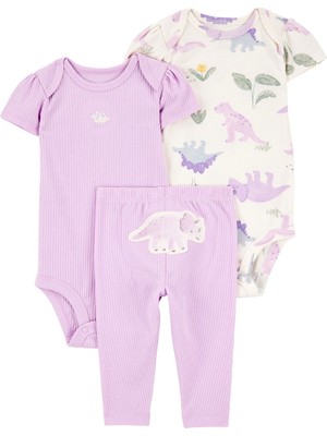 Kız Bebek Mor 3lü Set