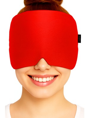 Mıgren Şapkası Ve Jel Mıgren Beresi, Esnek Baş Agrısı Beresi, Soğuk Ve Sıcak Mıgren Sargısı(Kırmızı)