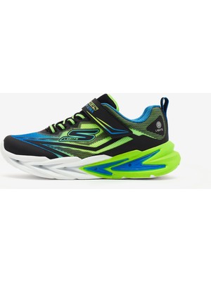 Skechers Flex-Glow Ultra Büyük Erkek Çocuk Siyah Işıklı Spor Ayakkabı 400139L Bblm