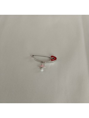 925 Gümüş Çocuk/bebek Yaka Iğnesi