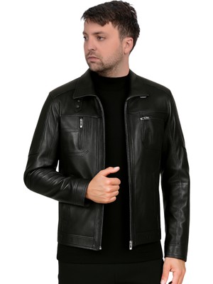 Derije Siyah Ceket Erkekler İçin Slim Fit Casual Tüm Sezon Kullanımına Uygun